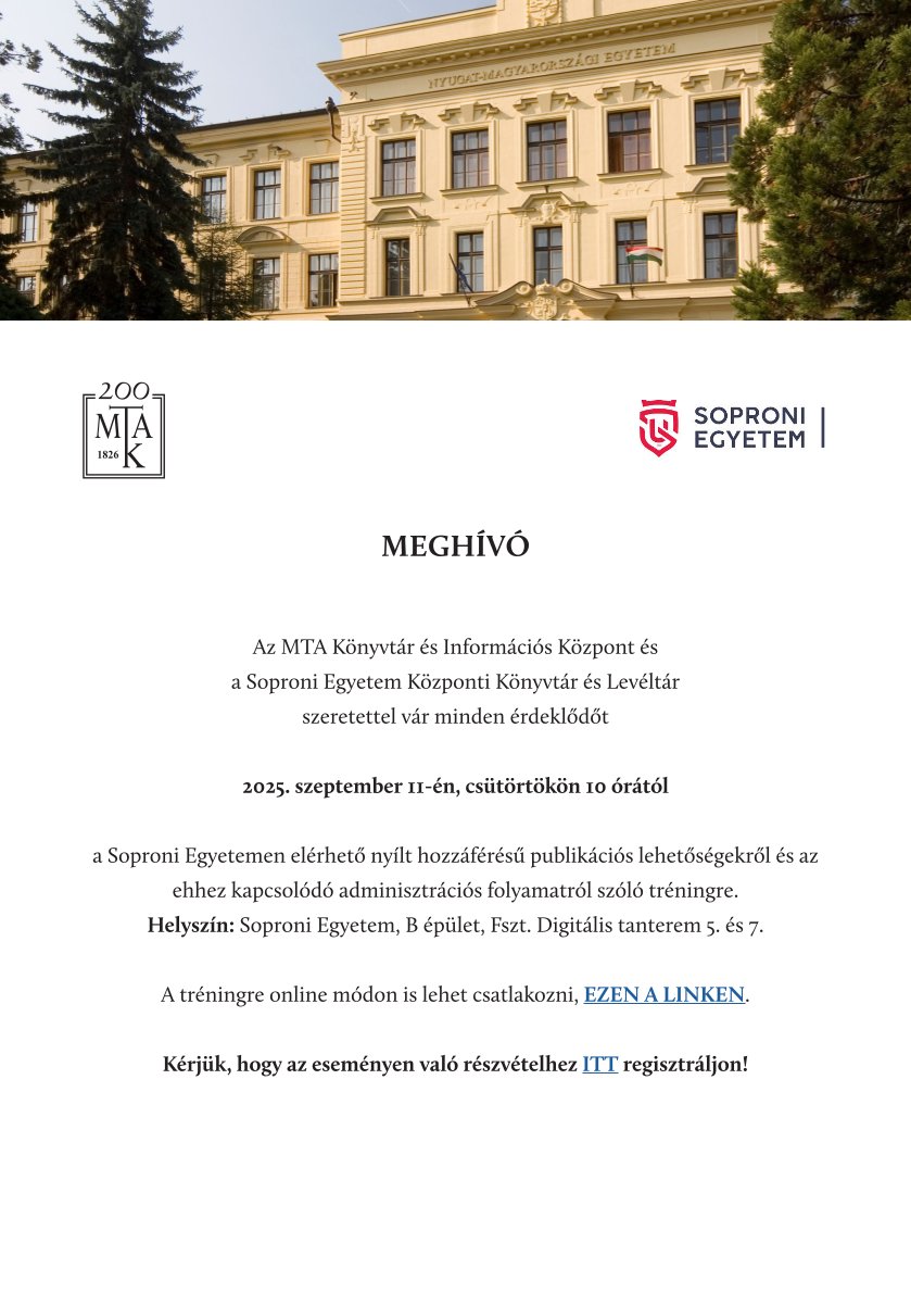 Meghivo nyilt hozzaferes Sopron 20250911